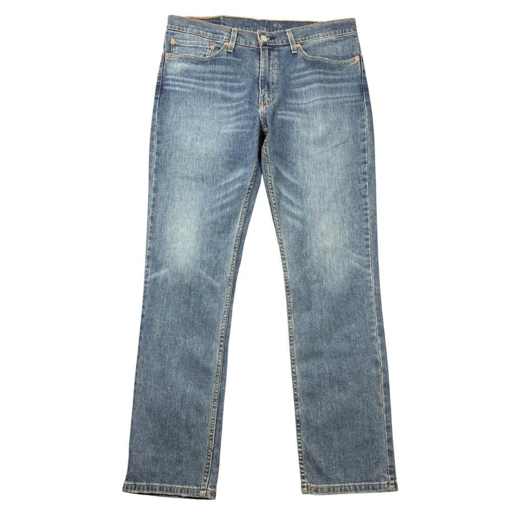 Levis 511 Jeans Men's 34x32 (34x31) Blue Slim Fit Stretch Medium Wash Denim